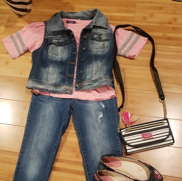 YMI Denim Vest Large Girls Vest - Picture 5 of 5